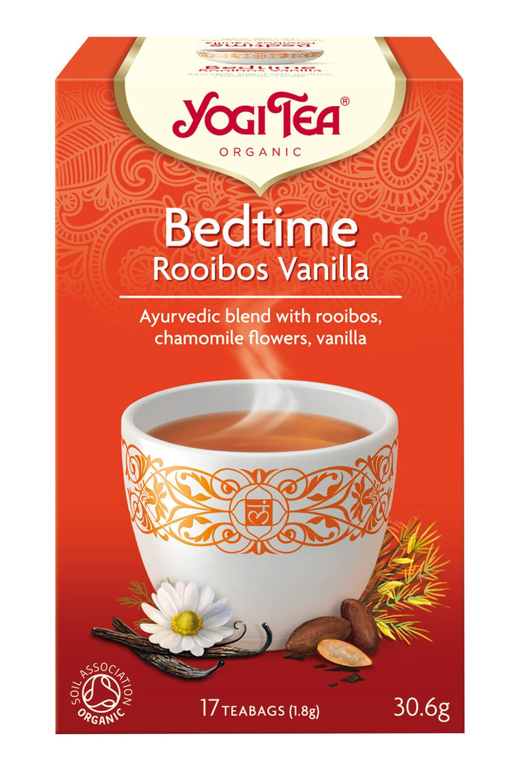 4X Yogi Ayurvedic Herbal Organic Teas Tea Sachets - Bedtime Rooibos Vanilla