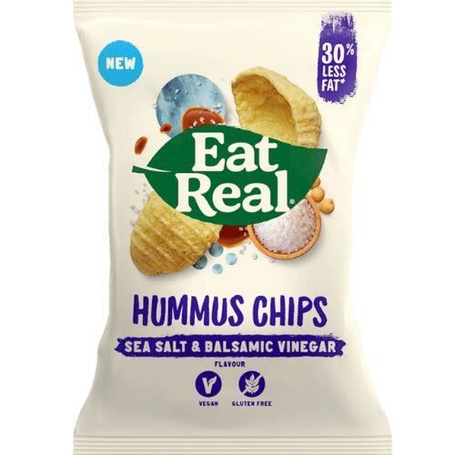 Eat Real SMALL Hummus Chips Sea Salt (45g x 12) Perfect Chips 1 Box