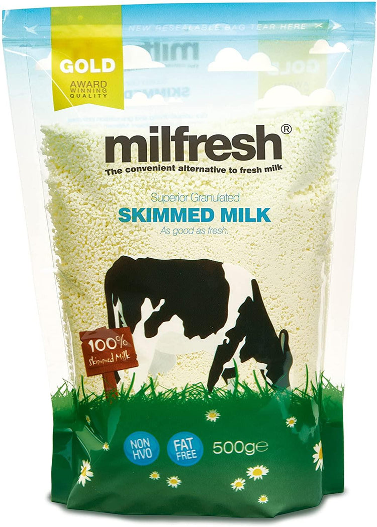 Milfresh Gold 100% Granulated Skimmed Milk (2 x 500G)