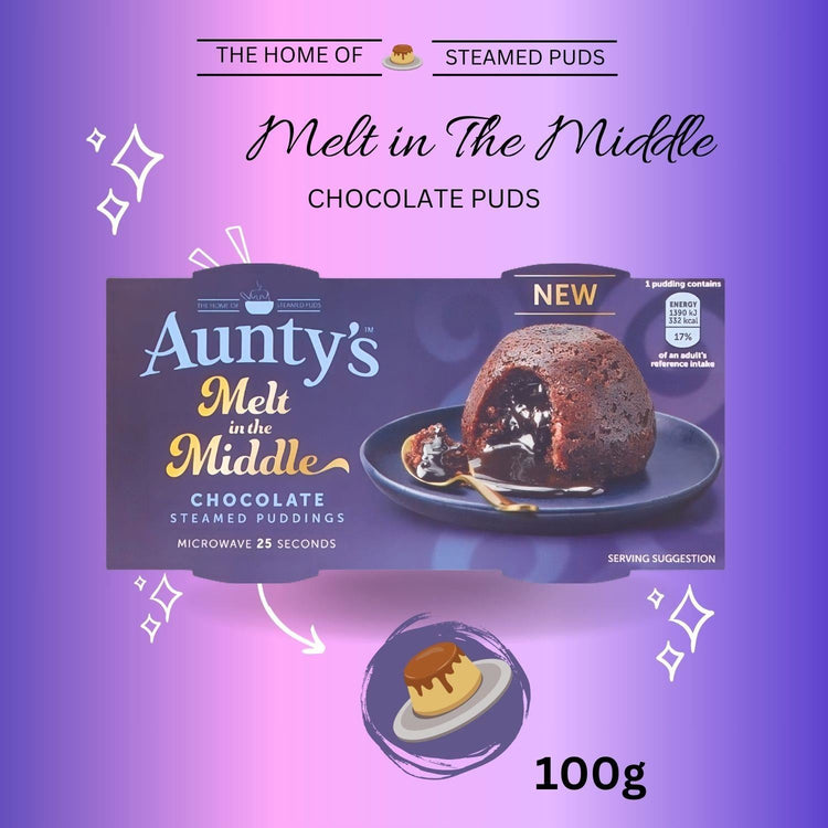 Aunty's Melt in the Middle Chocolate Rich & Indulgent Steamed Pudding 100g x 1