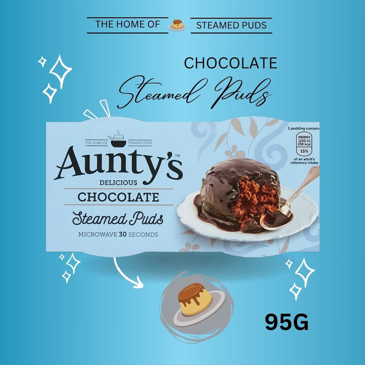 Aunty's Delicious Chocolate Flavour Rich and Indulgent Steamed Pudding 95g x 1