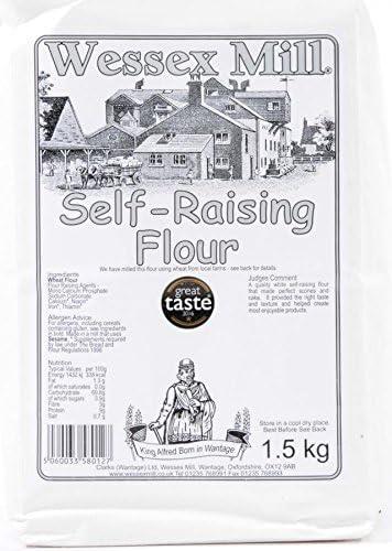 Wessex Mill Self Raising Flour 1.5kg (Pack of 3)