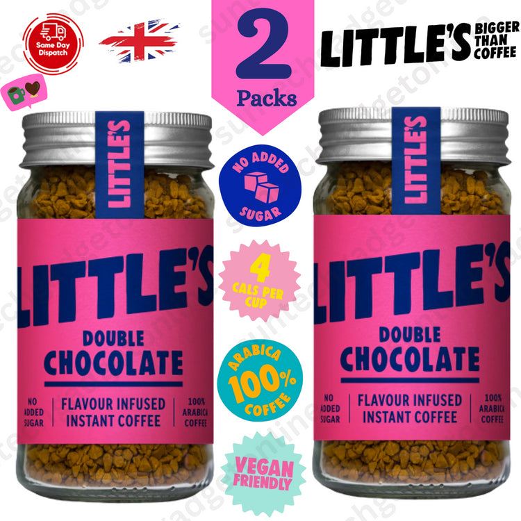Littles Double Chocolate 50g, Indulge in Decadent Delights Sip & Enjoy - 2 Packs