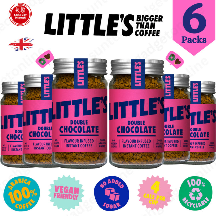Littles Double Chocolate 50g, Indulge in Decadent Delights Sip & Enjoy - 6 Packs