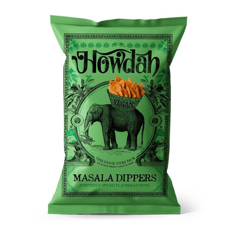 Howdah Masala Dippers Chips 150g Savory Spicy Delicious Chili Powder Pack of 10