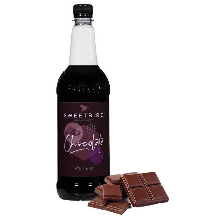 Sweetbird Chocolate Syrup 1 Lte Mochas and Contains Real Cocoa Syrup Pack of 5