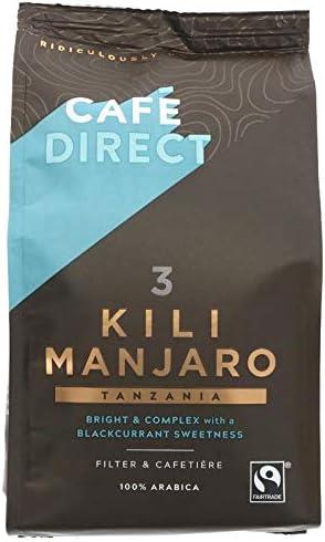 Cafe Direct KiliManjaro Roast & Ground Fairtrade Tanzania Coffee 227g Pack of 6