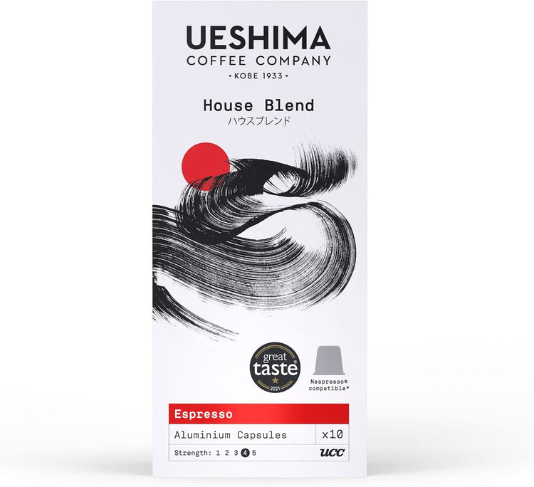 Ueshima House Blend Our Signature Blend Espresso Coffee Capsules Pack of 11