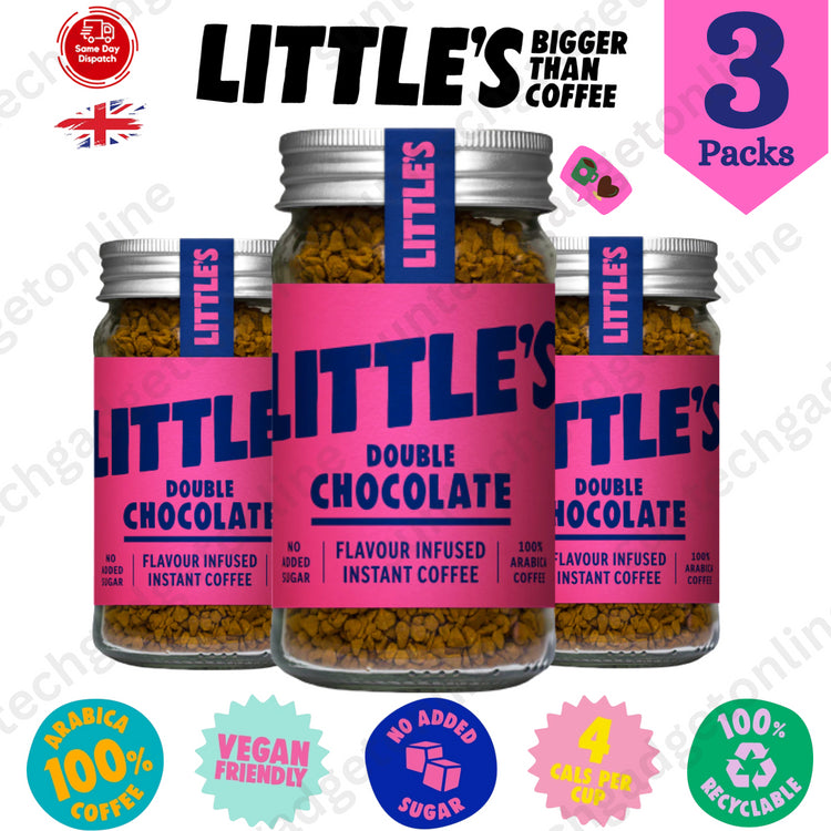 Littles Double Chocolate 50g, Indulge in Decadent Delights Sip & Enjoy - 3 Packs