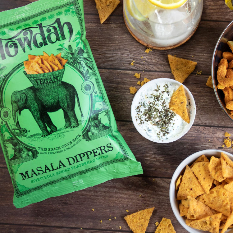 Howdah Masala Dippers Chips 150g Savory & Spicy Delicious Chili Powder Pack of 6