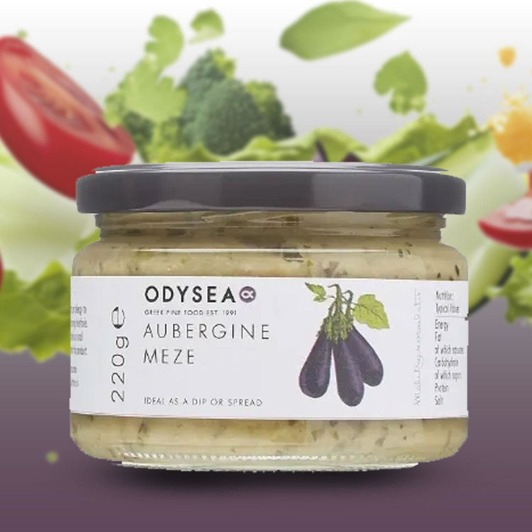 Odysea Aubergine Meze Ideal as a Dip or Spread and Delicious Taste 220g X 5