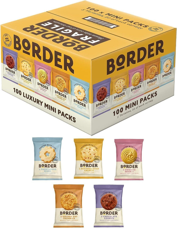 Borders Biscuits Ultimate Assortment - Shortbread Rings, Butterscotch Crunch, Viennese Whirls, Chocolate Cookies, Golden Oat Crumbles - Assorted Scottish Biscuits & Cookies Selection Box 3