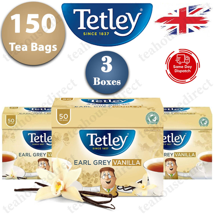 Tetley Earl Grey & Vanilla Tea Bags Teabag - 50 Tea Bags