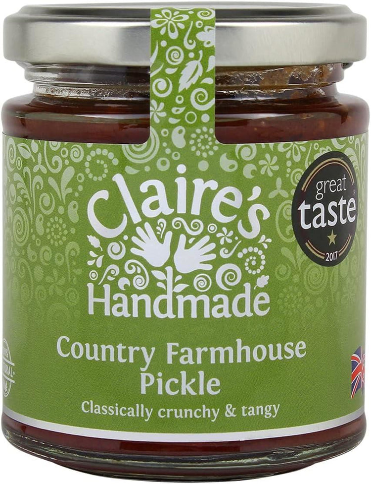 Claire's Handmade Country Farmhouse Pickle Classically Crunchy & Tangy 200g X 5