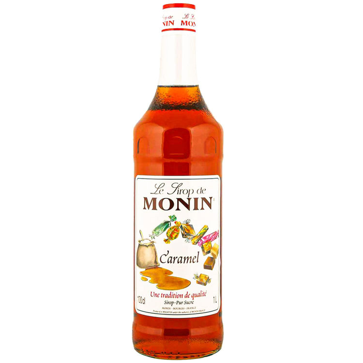 Monin Caramel Coffee Syrup 1 Litre Plastic Bottle