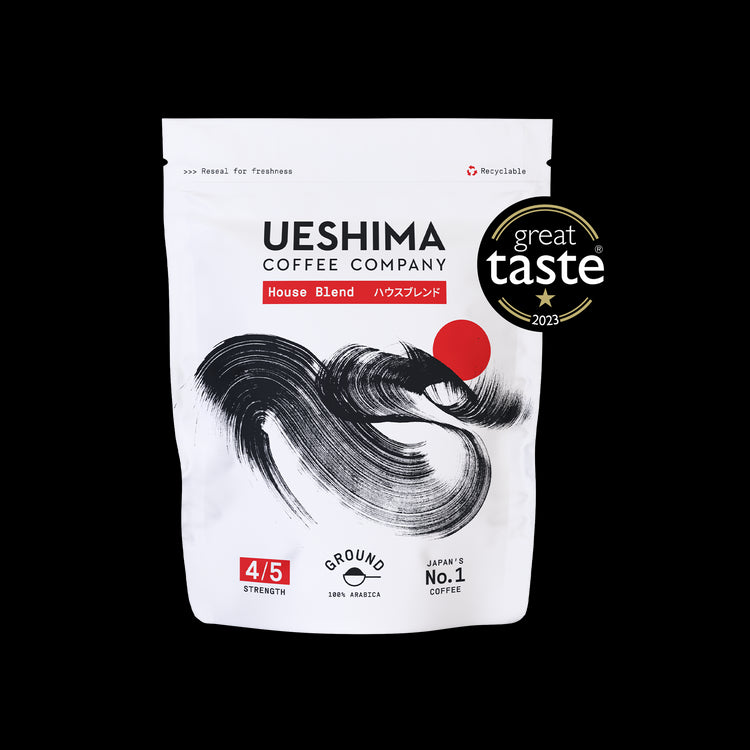 Ueshima House Blend Ground Coffee Our Signature Blend Coffee 250 Pack of 6