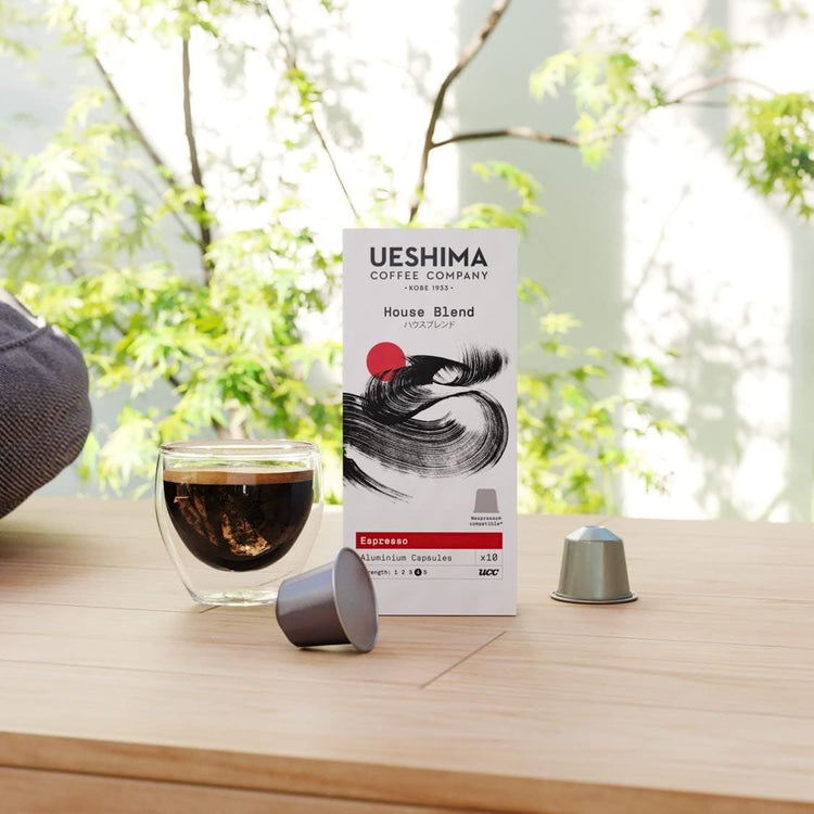 Ueshima House Blend Our Signature Blend Espresso Coffee Capsules Pack of 6