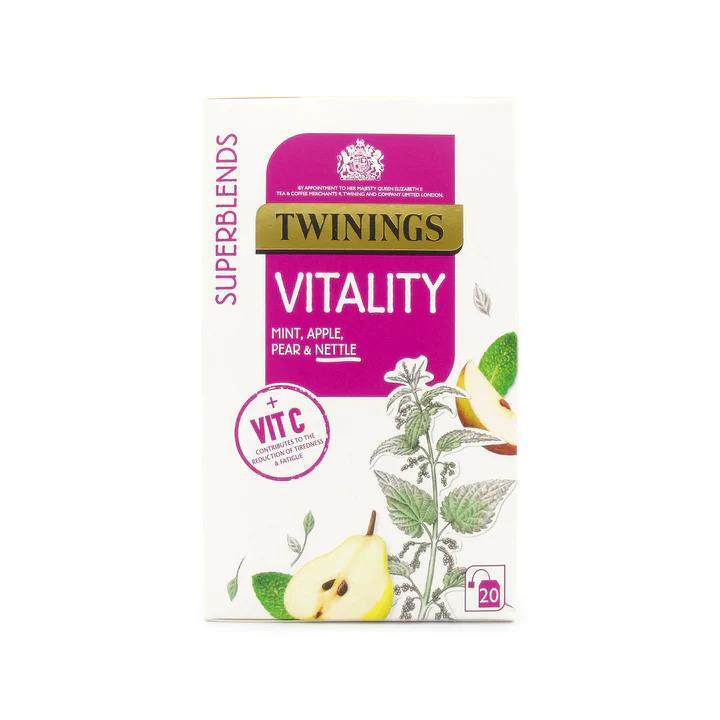 Twinings Superblends Teas Tea 60 Sachets Envelopes - Vitality Flavour
