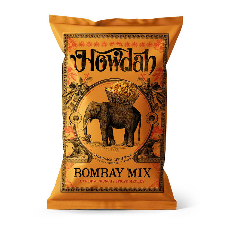 Howdah Bombay Mix 150g Sweet, Savory & Spicy Delicious Crispy Snacks Pack of 11