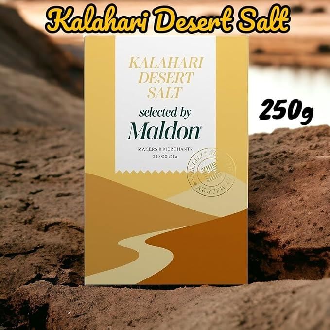 Maldon Kalahari Desert Sea Salt Natural Light Texture Artisanal Heritage 250g X5