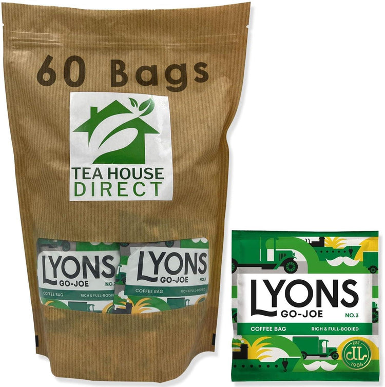 Lyons Go Joe Rich and Full Bodied Freshly Roasted Ground Coffee 60 Sachets Pouch