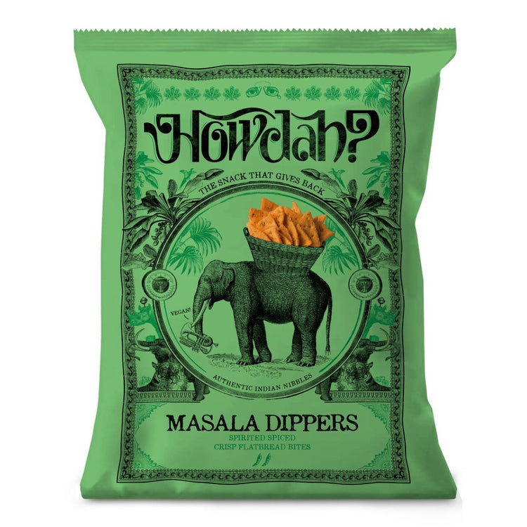 Howdah Masala Dippers Chips 150g Savory & Spicy Delicious Chili Powder Pack of 5