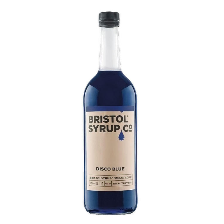 Bristol Syrups Co. Disco Blue Flavored bright blue color Syrup Soft Drink X 1