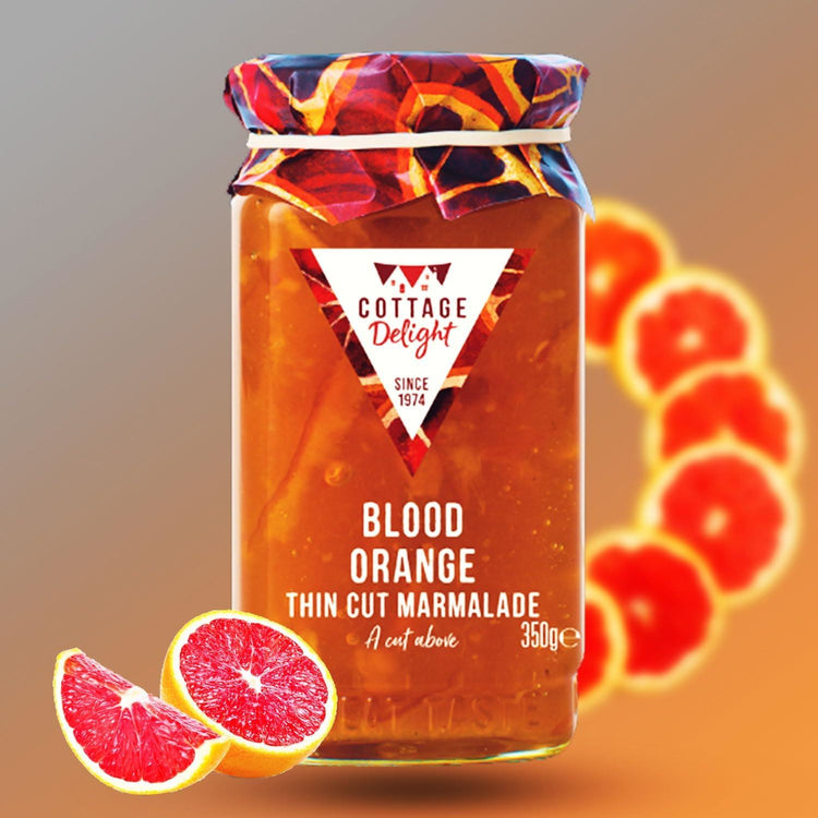 Cottage Delight Blood Orange Thin Cut Marmalade Jam 350g A Cut Above Jam
