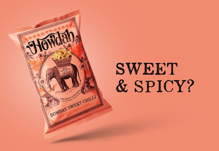 Howdah Bombay Sweet Chilli Chips 130g Sweet Spicy Kashmiri Chili Powder 11 Packs