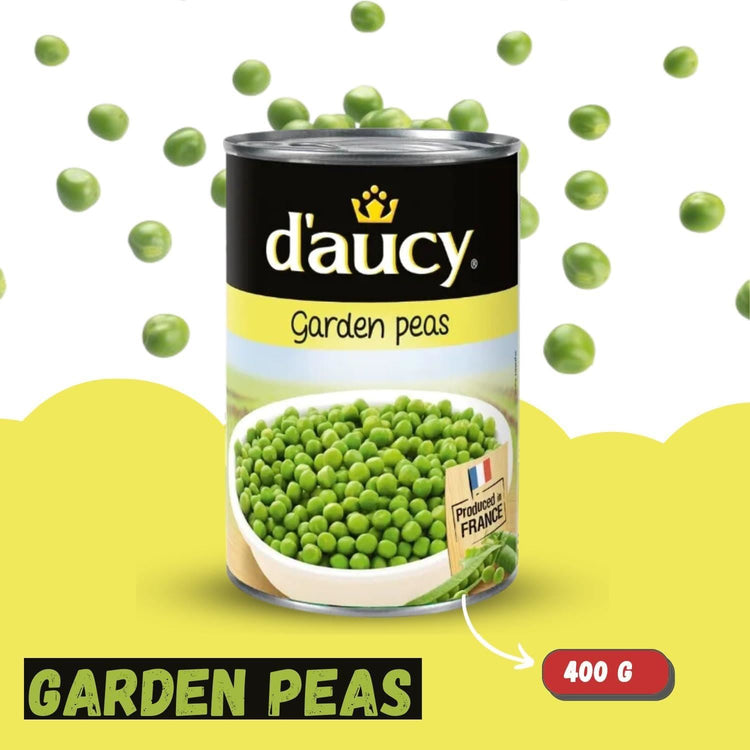 D'Aucy Tinned Garden Peas Flavor and Nutrition Suitable for Vegetarians 400g X 4