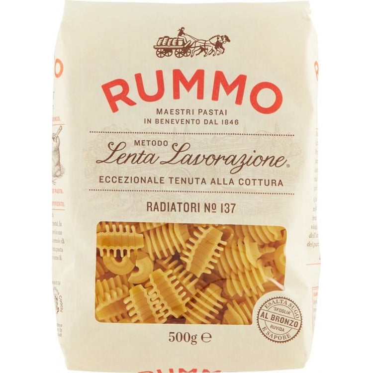 Rummo Radiatori Delicious Short and Thick Pasta Durum Wheat Semolina 500g X 2