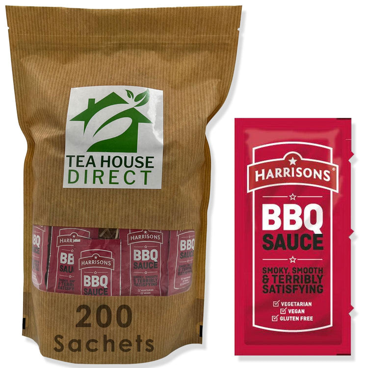 Harrisons BBQ Sauce Packets | Perfectly Portioned for Your Cookouts | 200 Sachets