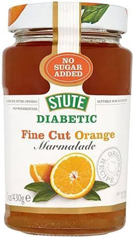 Stute Diabetic Jam Selection Fine Orange Marmalade Blackcurrant Apricot 3x430g