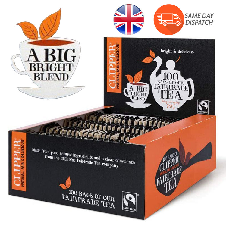 Clipper Fairtrade Everyday Teabags String & Tag (100)