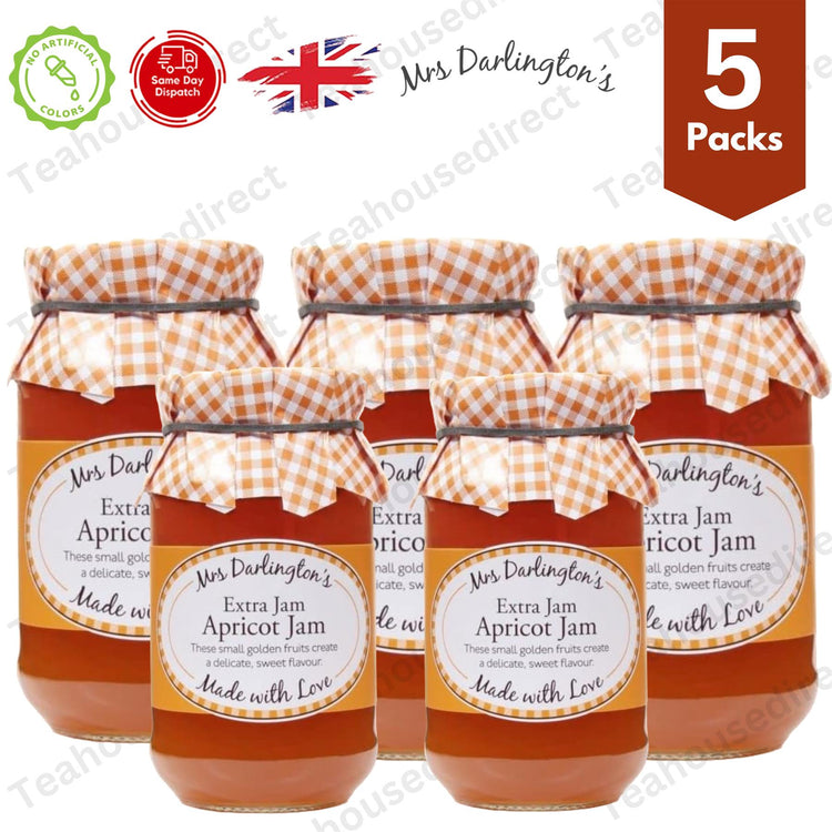 Darlington's Apricot Jam 340g, Orchard-Fresh Apricot Joy 5 Packs