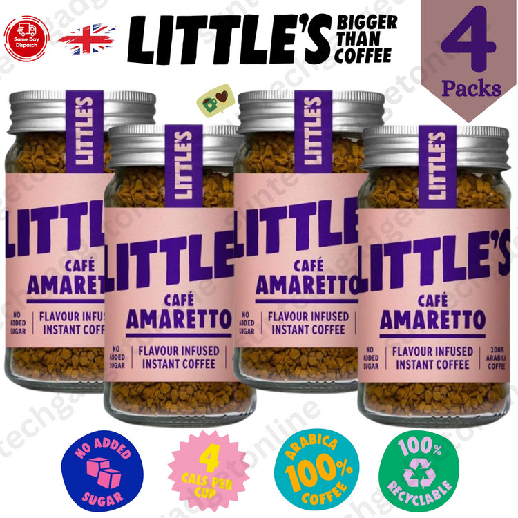 Littles Cafe Amaretto 50g, Taste the Elegance of Italy Sip,Savor,Enjoy - 4 Packs