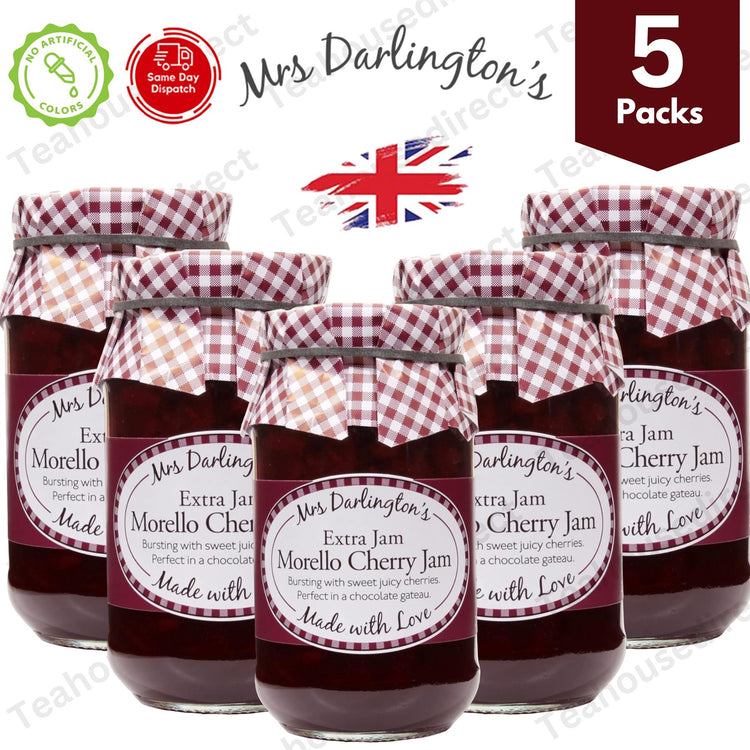 Darlington's Morello Cherry Jam 340g, A Jar of Cherry Indulgence 5 Packs