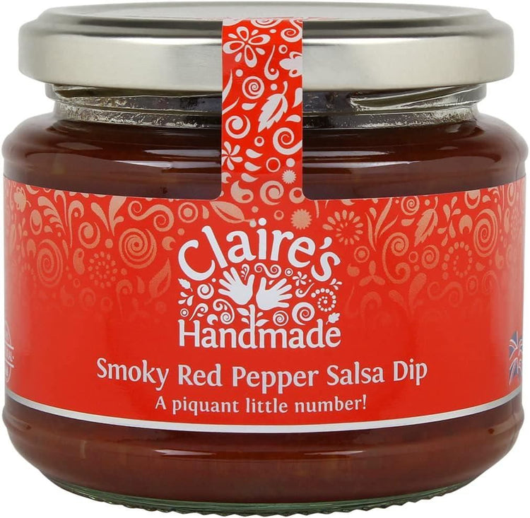 Claire's Handmade Smoky Red Pepper Salsa Dip Traditionally & Delicious 200g X 5