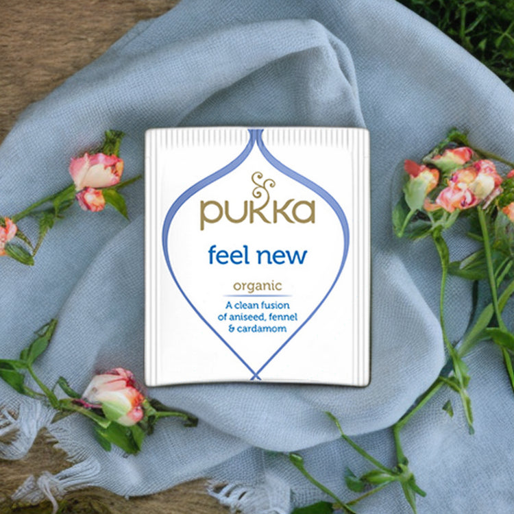 Pukka Herbal Organic Teas Tea Sachets Caffeine Free - Feel New (600 Sachets)