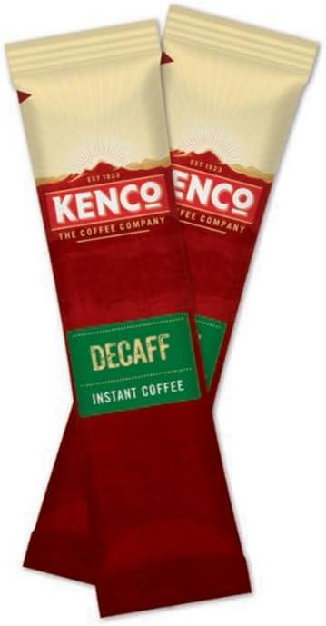 200 x Kenco Decaf Decaff Instant 1 Cup Individual Coffee Sticks Sachets