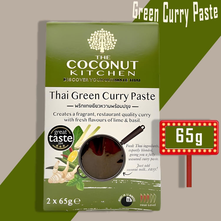 The Coconut Kitchen Green Curry Green Chilies, Coriander & Shrimp Paste 65g