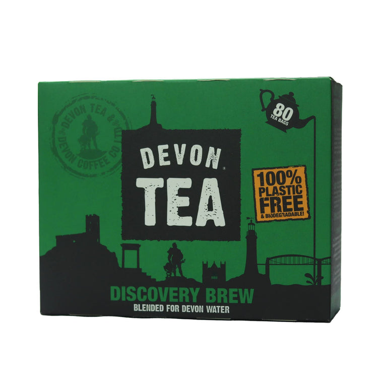 Devon Tea Discovery Brew Blended Devon Water 250g Cornish 80 TeaBags Black Tea