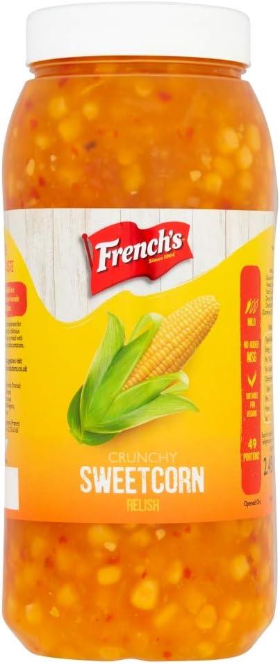 French's Crunchy Sweetcorn Relish 2.45kg - 3 Packs