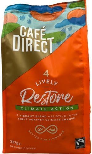 Cafe Direct Lively Roast & Ground Lively Fairtrade Roast Coffee 227g Pack of 1