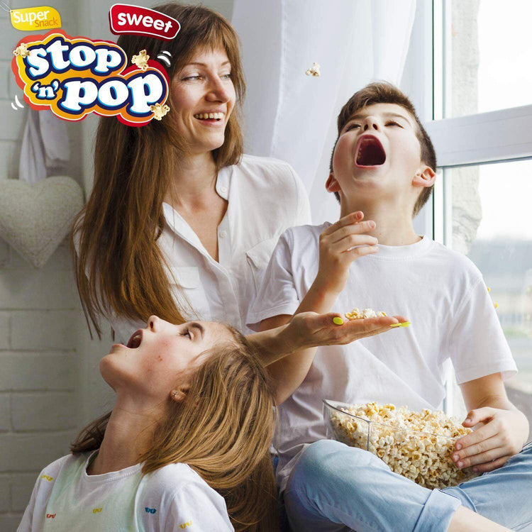 Stop 'N' Pop Sweet Super Snack Microwave Popcorn 85g - 6 Box (Each 18 Sachets)