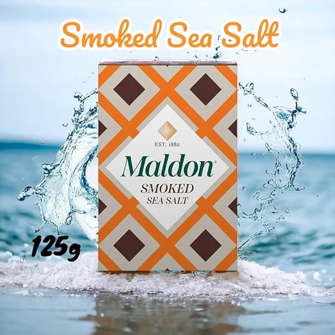 Maldon Smoked Sea Salt Natural Light Sweet Texture Artisanal Heritage 250g X 5