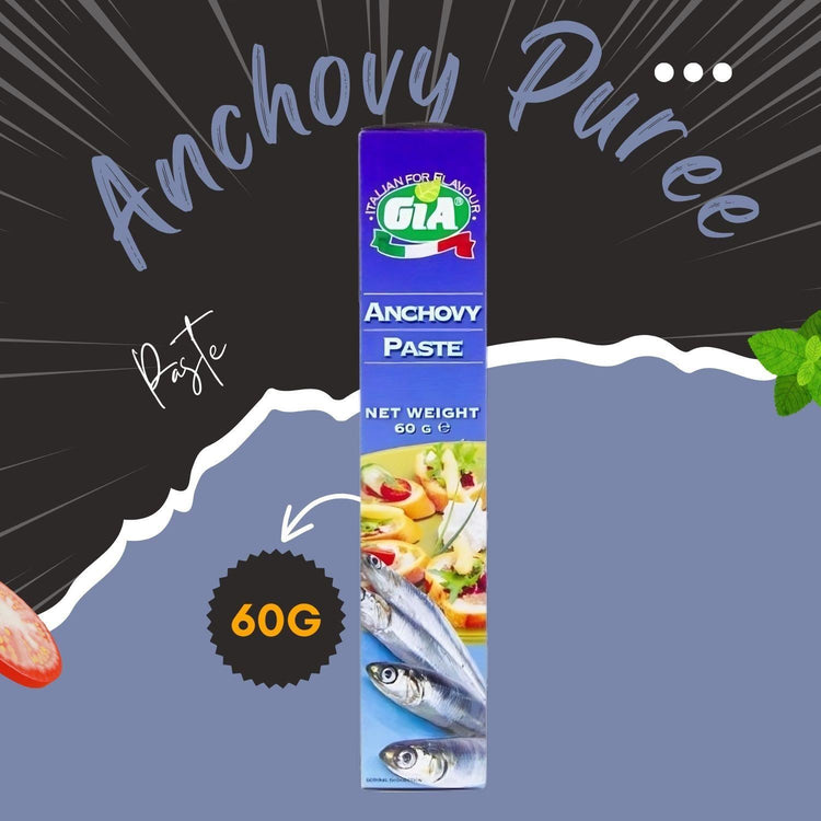 GIA Anchovy Puree Net Weight Strong Delicious Flavor & Spread Dish Taste 60g X 4