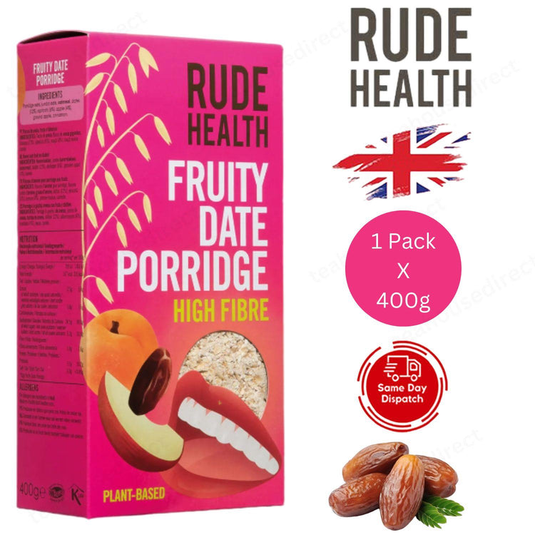 Rude Health Fruity Date Porridge, 400g - 1 Pack