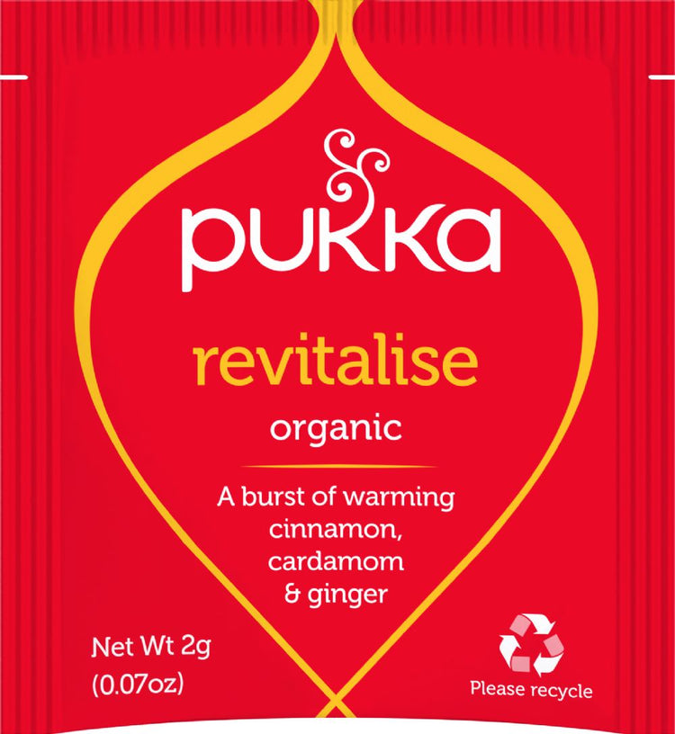 Pukka Herbal Organic Teas Tea Sachets Caffeine Free - Revitalise (600 Sachets)