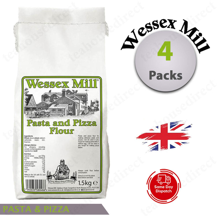 Wessex Mill Pasta and Pizza Flour 1.5kg (Pack of 4)